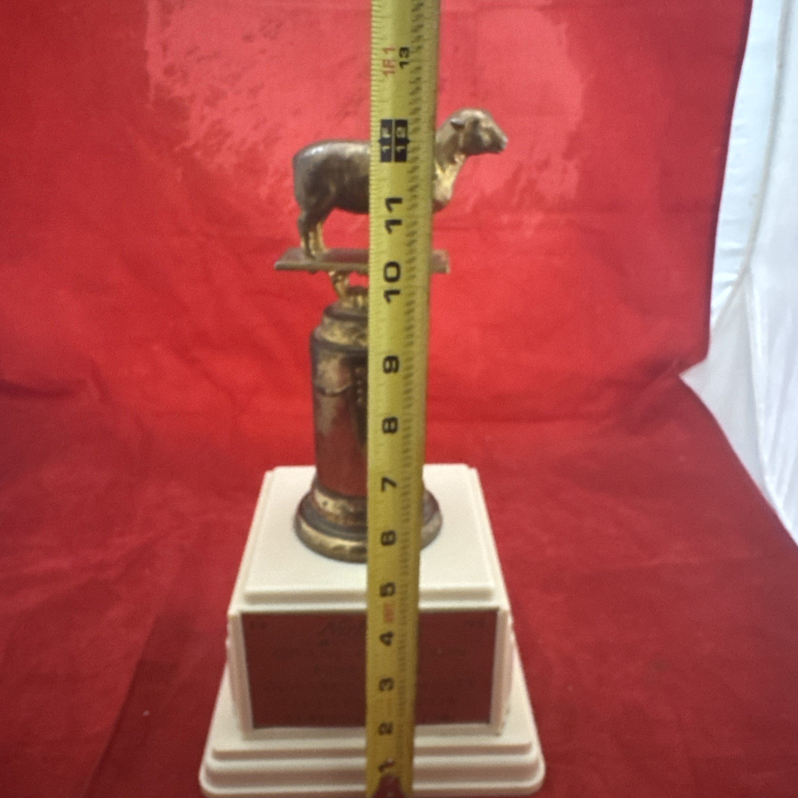 1957 Dodge Inc Trophy Sheep Brass Grand Champion Livestock Removable Plate