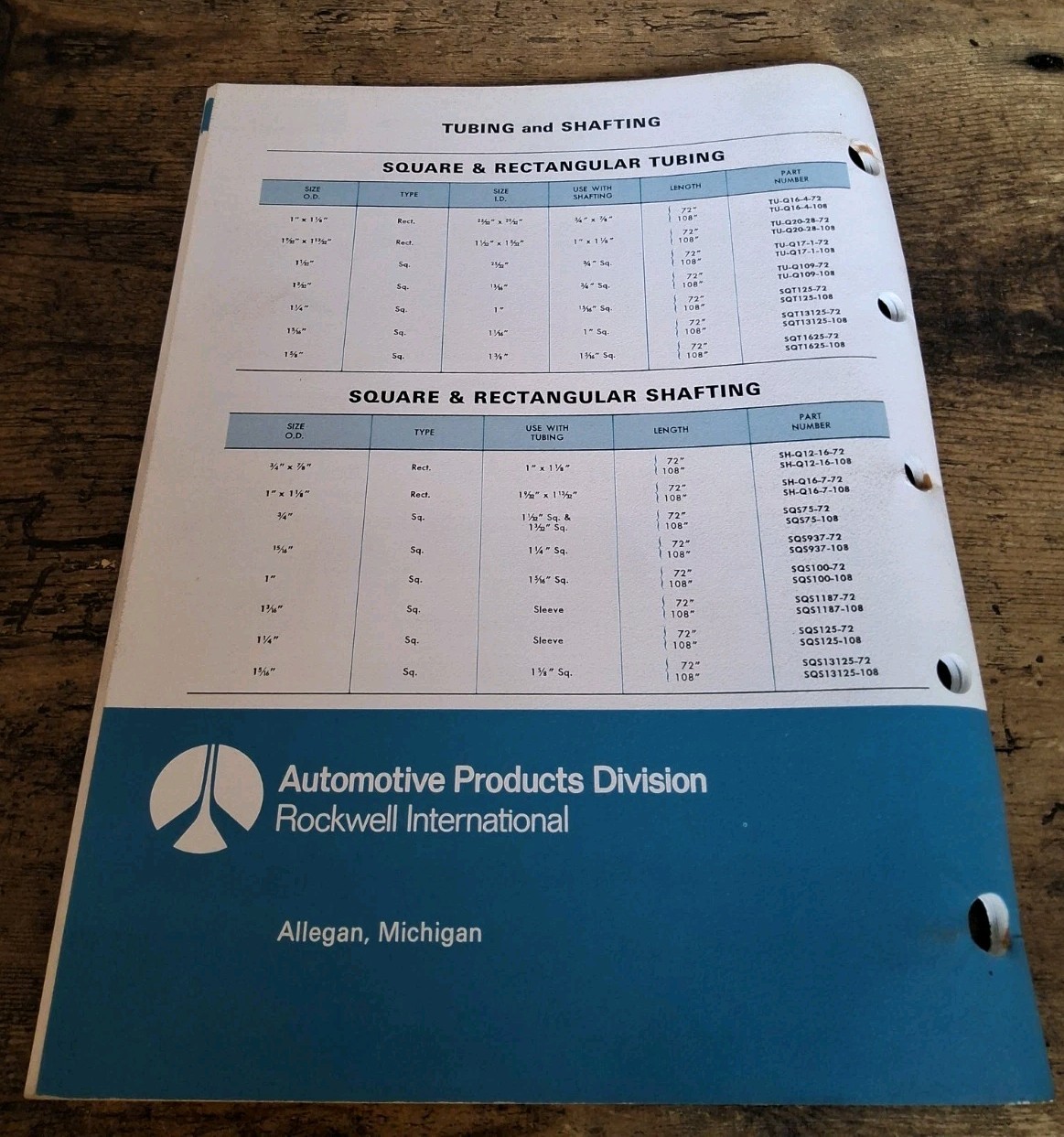 Rockwell Agricultural Parts &Assemblies Automotive Products Division Catalog 152