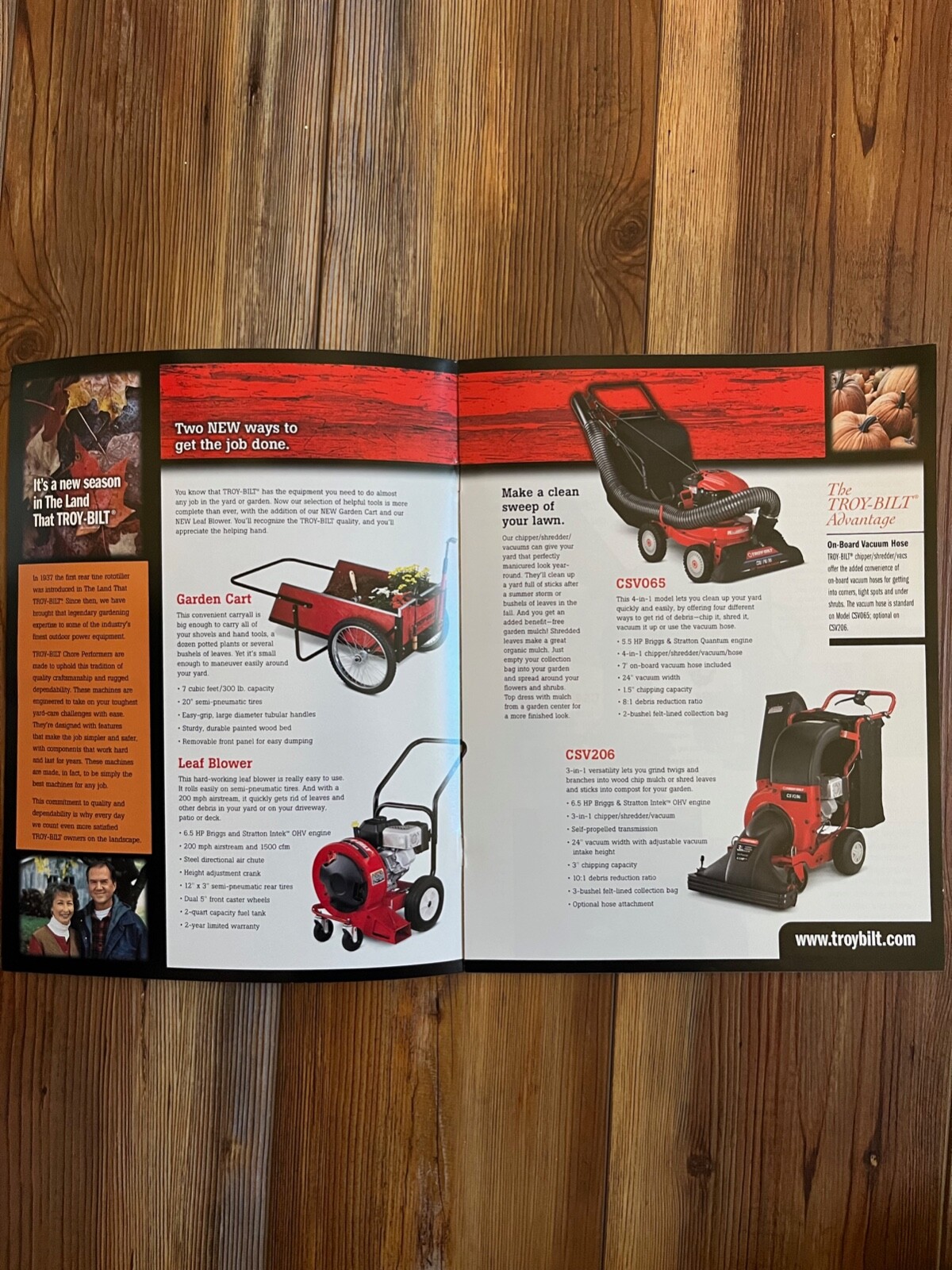 2003 Troy-Bilt Chore Performers sales brochure