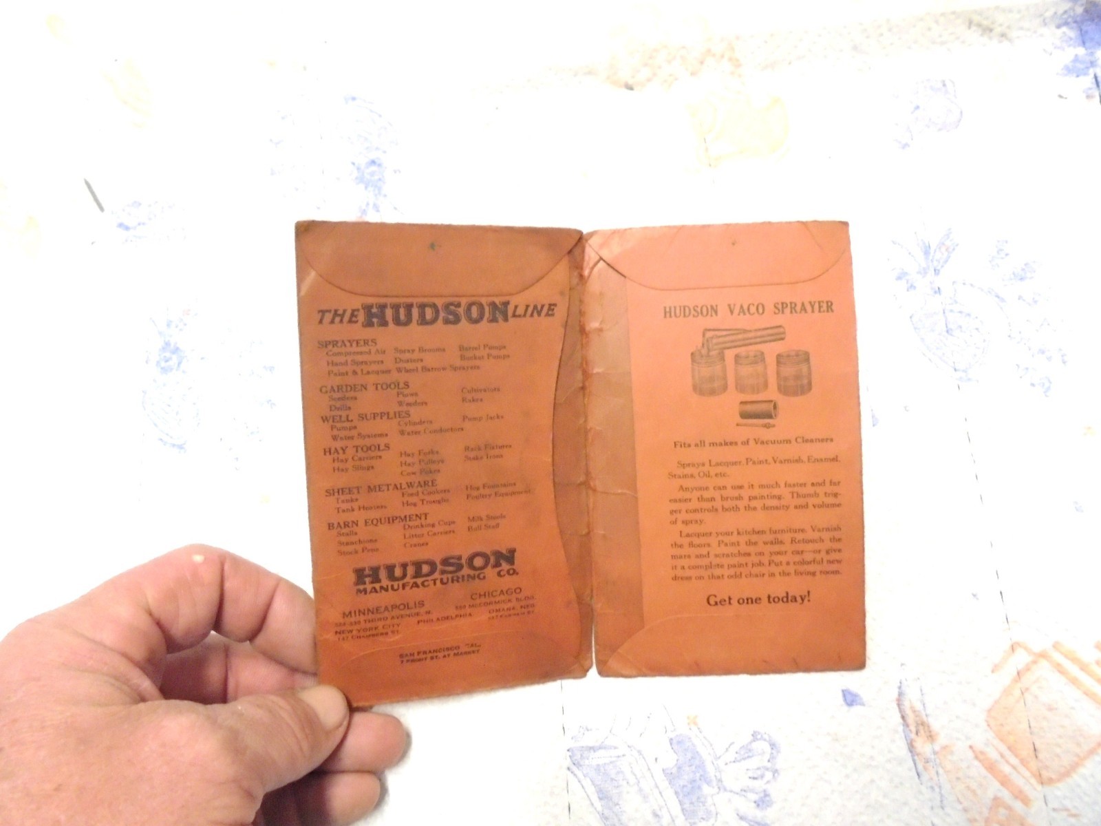 small folder hudson manufacturing minneapolis minnesota sprayers livestock equip