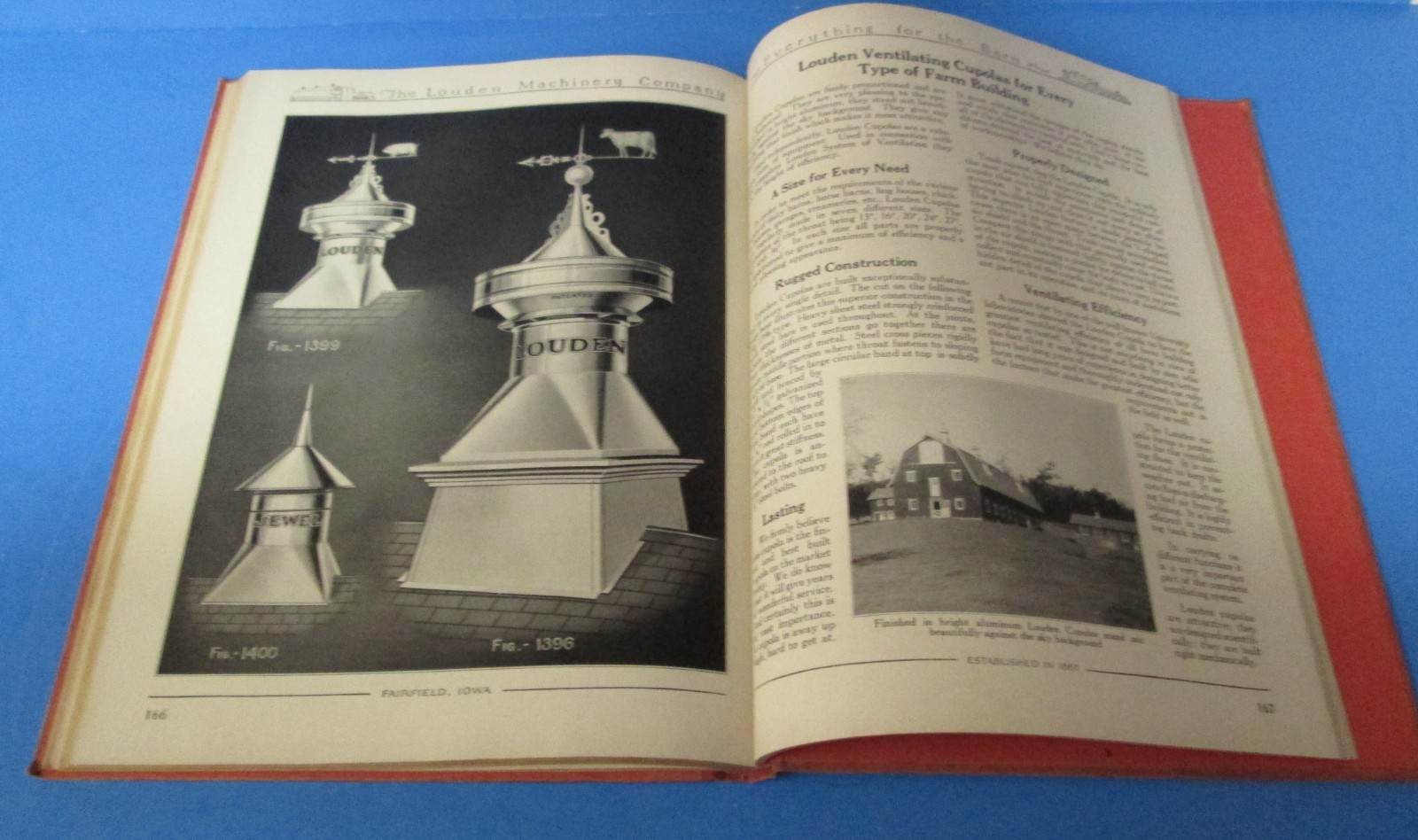 Louden Manufacturing Co Fairfield, Iowa HB catalog farm equipment #54 1929 rj