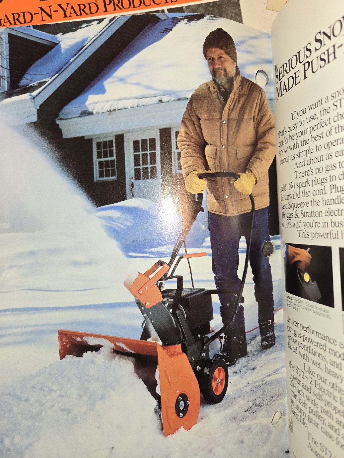 1987 ARIENS DEALERSHIP ADVERTISING BROCHURES SNOW THROWERS
