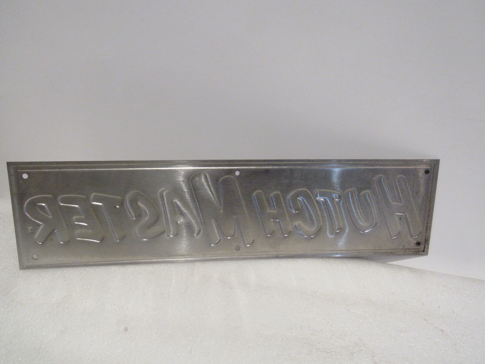 Vintage Hutch Master Company Sign Emblem Offset Tilling Disks Earth Moving
