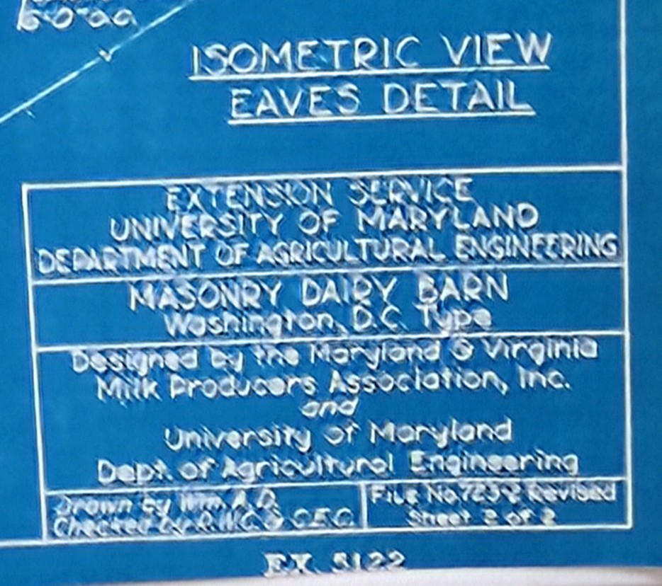 1940&prime;-50&rsquo;s Dairy Barn And Dairy Houses Actual Blue Prints 2 Houses & Both Barn