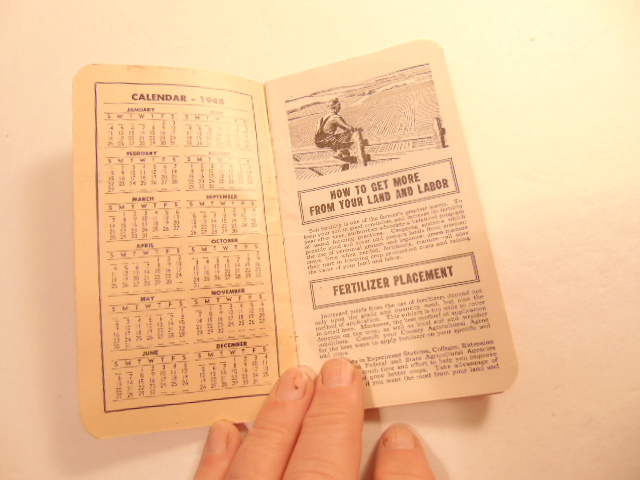 1948-1948 promotional notebook for Armour Fertilizers