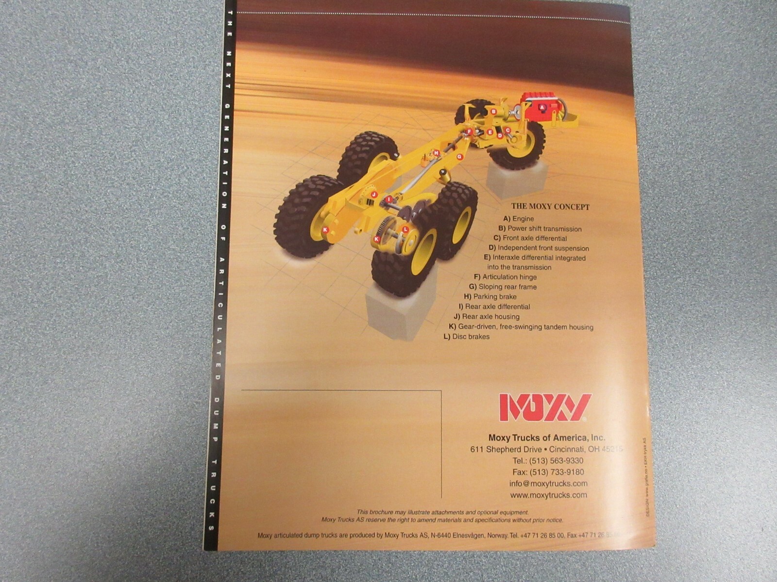 Moxy Articulated Dump Trucks MT30XT Brochure 8 Pages