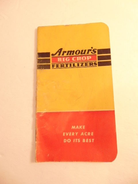 1948-1948 promotional notebook for Armour Fertilizers