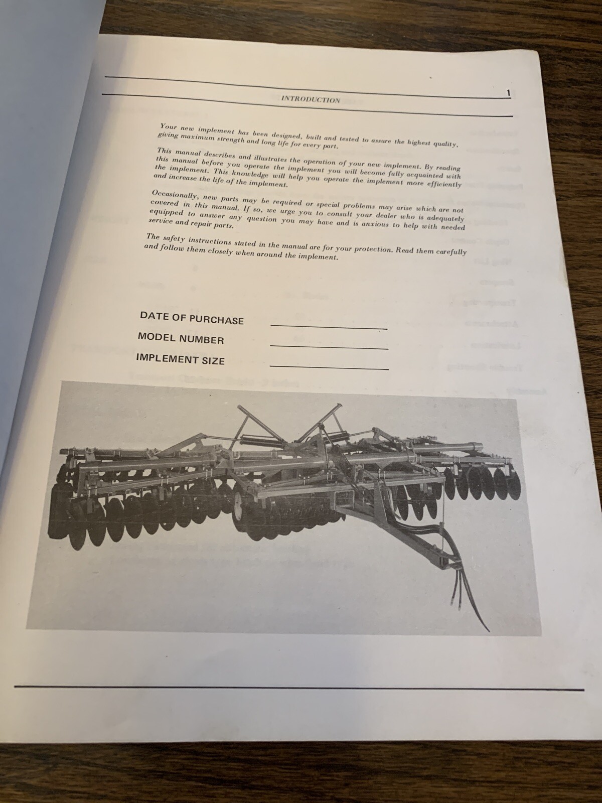 WHITE 281 DISC HARROW OPERATORS MANUAL 437169