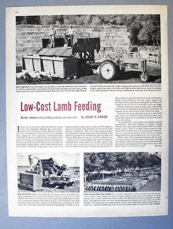 Orig 1951 Farmer Aricle Photo Endorsed Charles & Roland Brandt Cass County ND