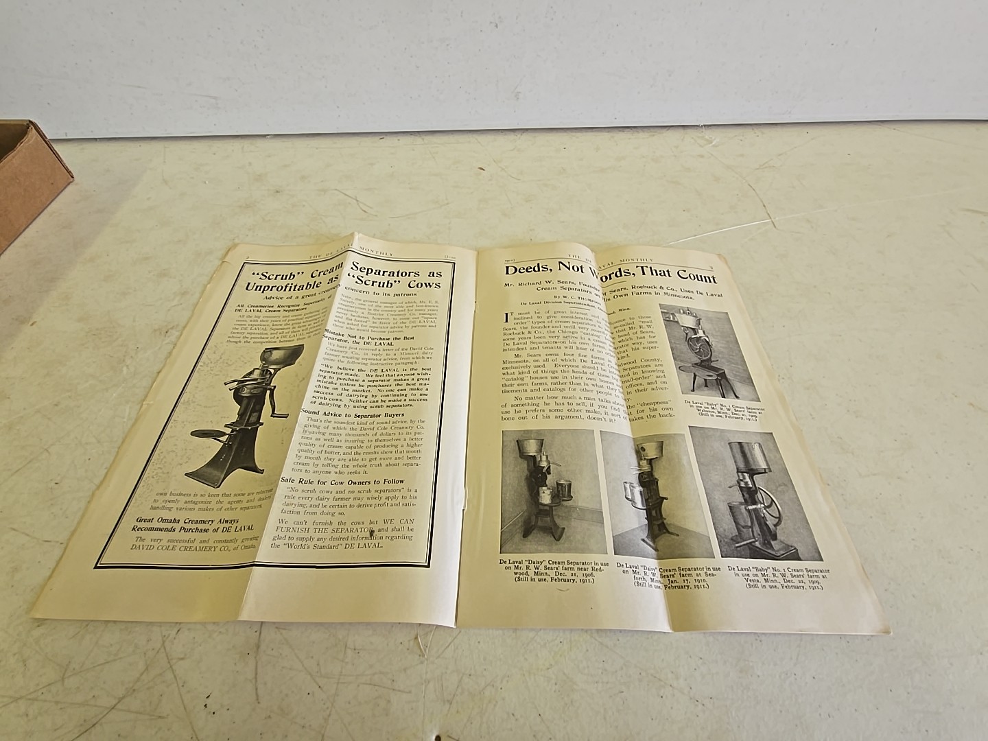 Antique De Laval Seperator Co. Advertising June 1911 De Laval Monthly Vol 5 No 6