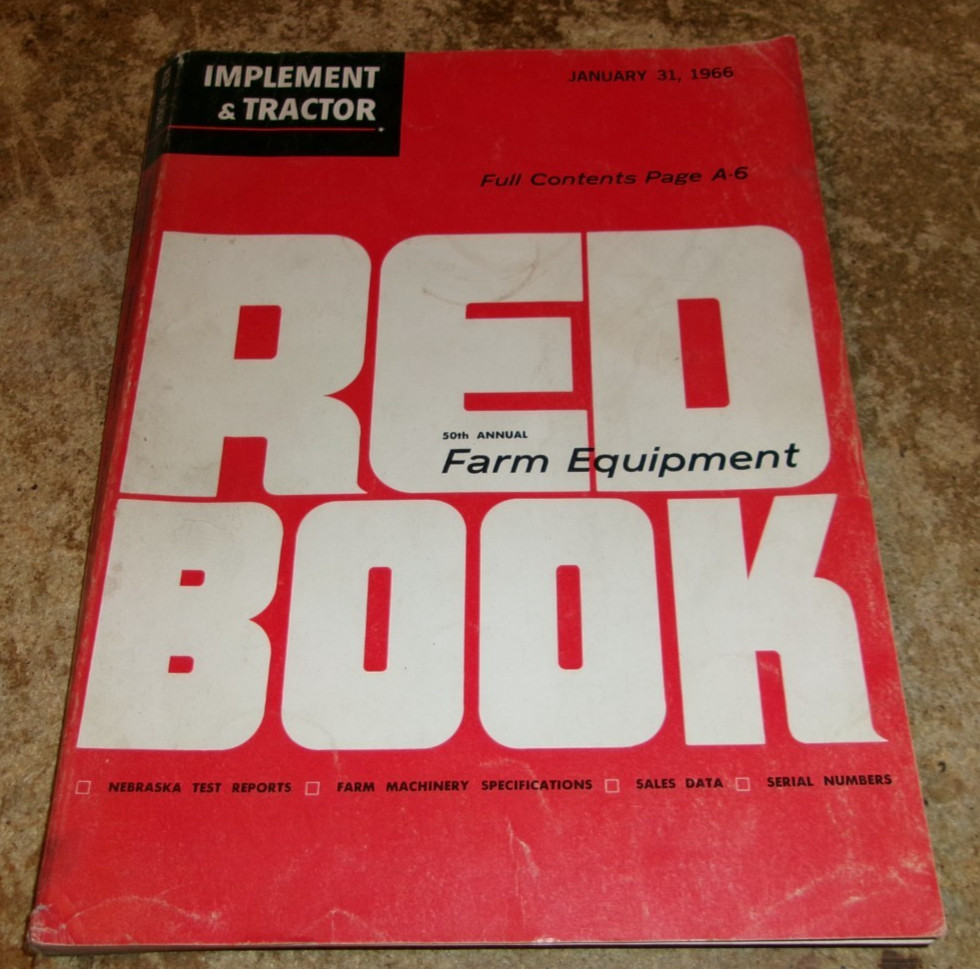 1966 implement + tractor 30th farm equipment red book good used