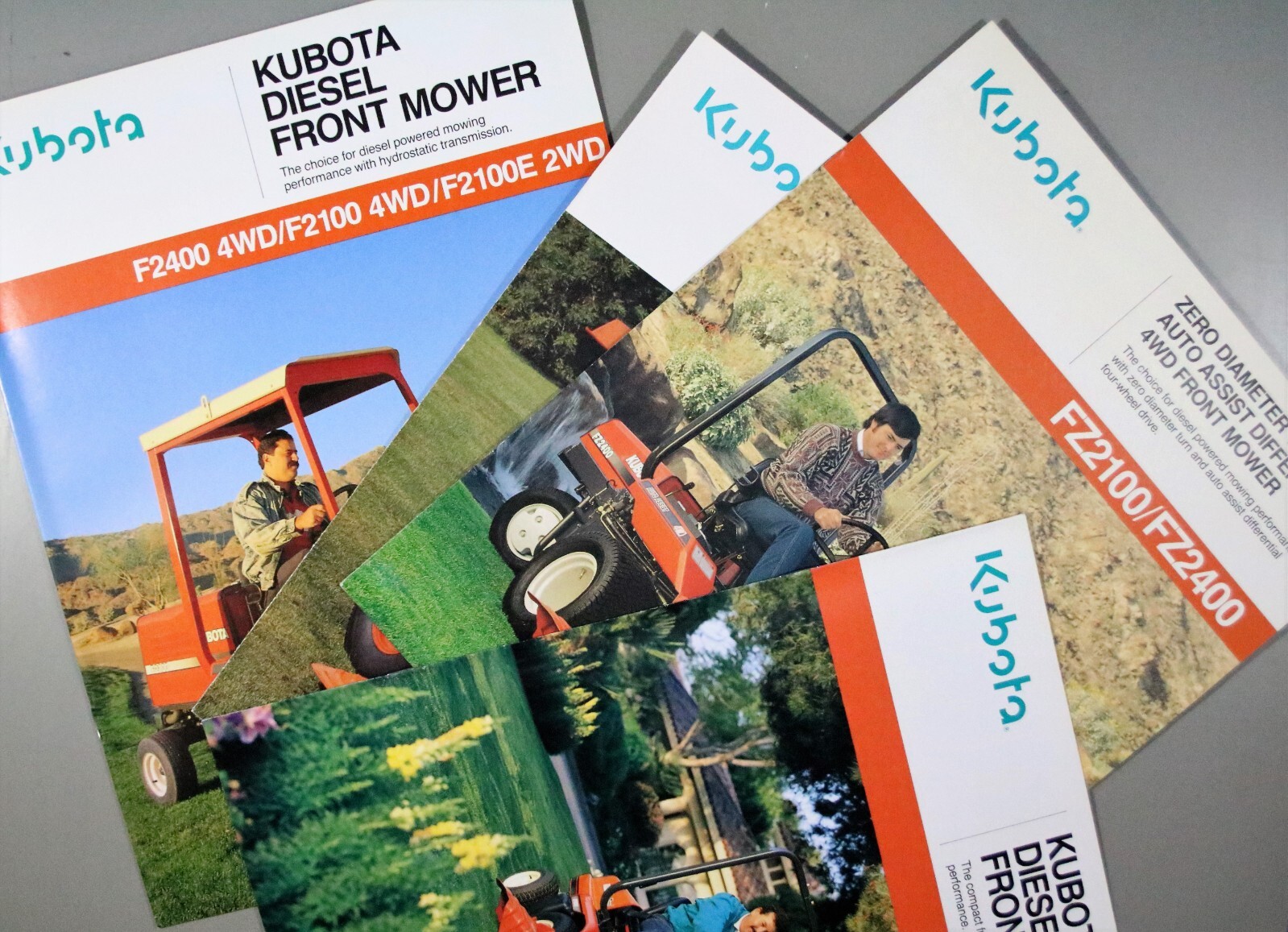 4 KUBOTA Brochures/Literature Diesel Front Mower GF1800E Mid-Mount BL Series (D)