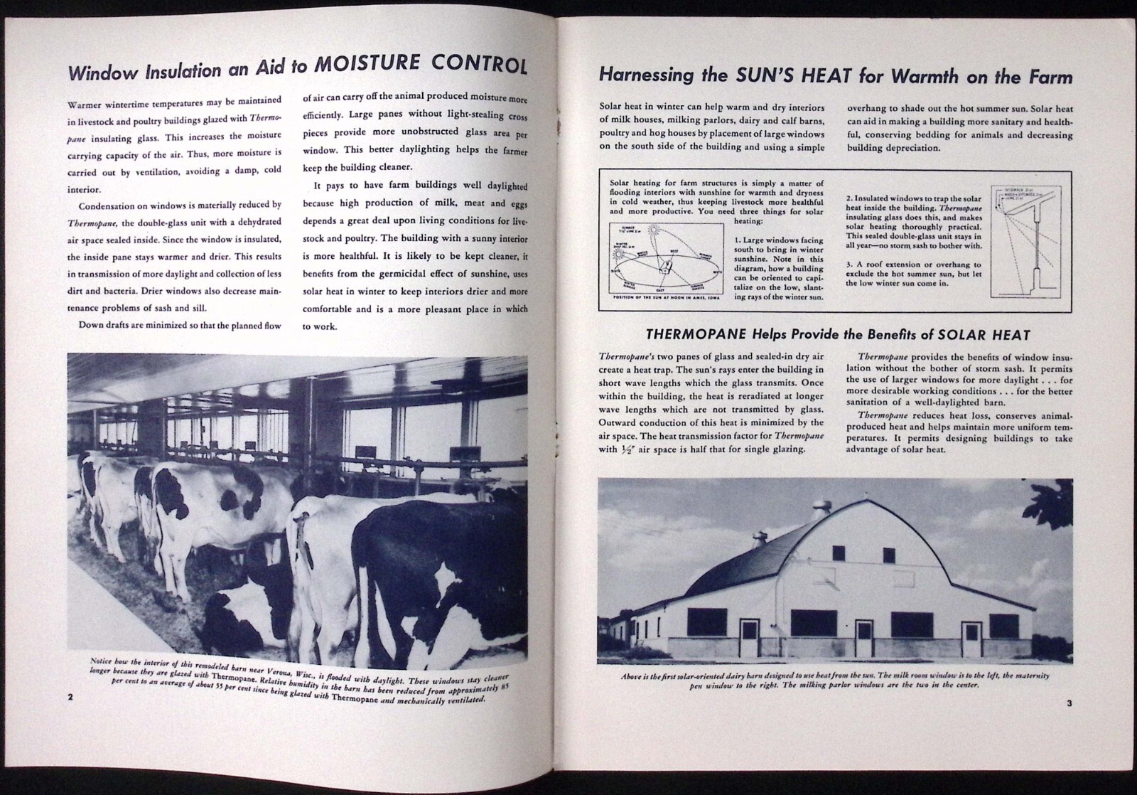 1950 Libbey Ownes Ford Glass Co Daylighting with Thermopane Glass Brochure