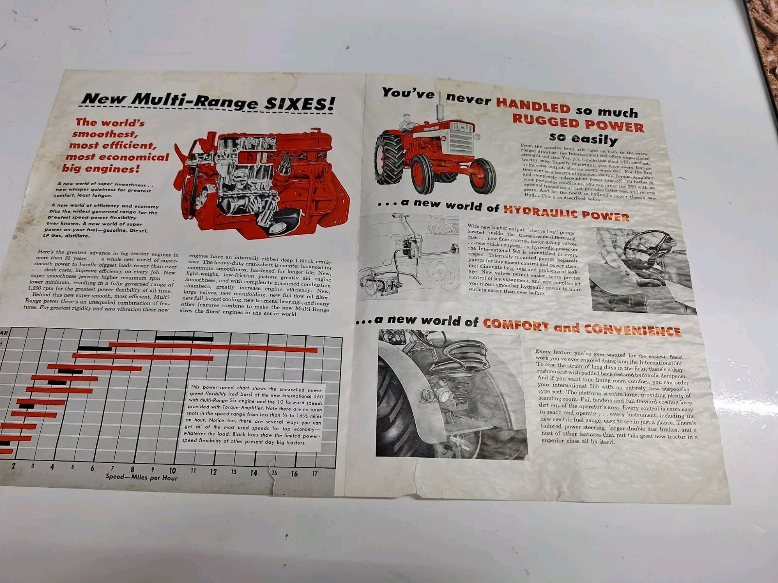 McCormick Farmall 560 Tractors Booklet Advertising Brochure Distressed Condition