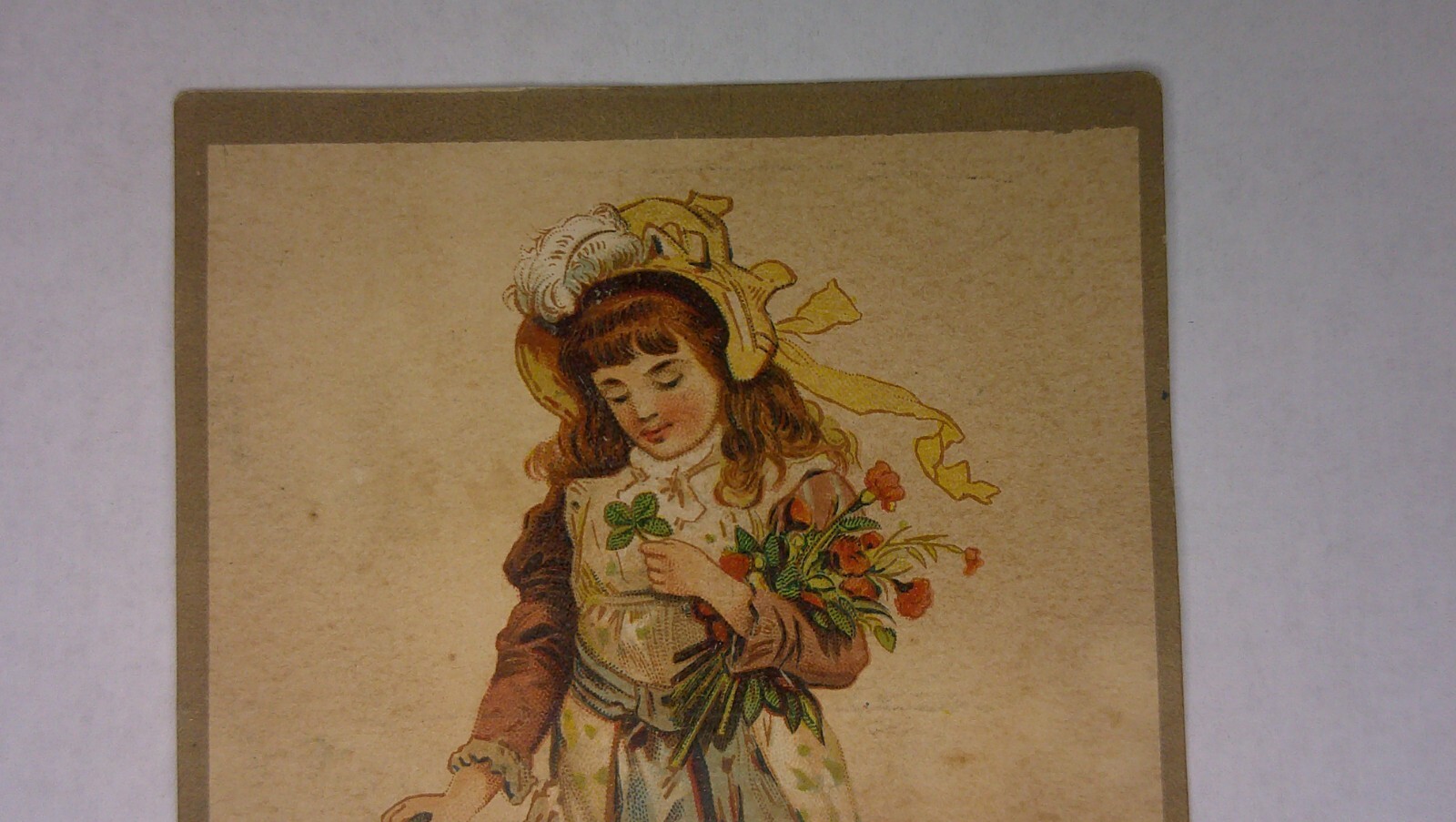 antique Trade Card P & O Plow Co. Canton, Ill. best clipper tricycle plow 6B