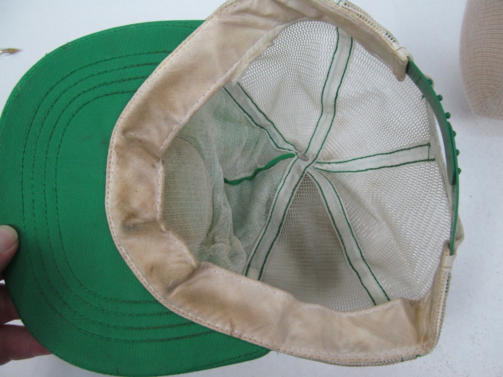 Vintage Snapback Cap Trucker Hat Green Maryland & Virginia Milk Producers Dairy
