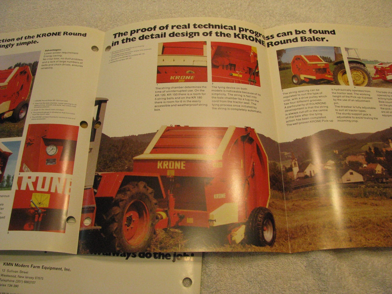 Three Early Krone Brochures Balers/Disc Mower
