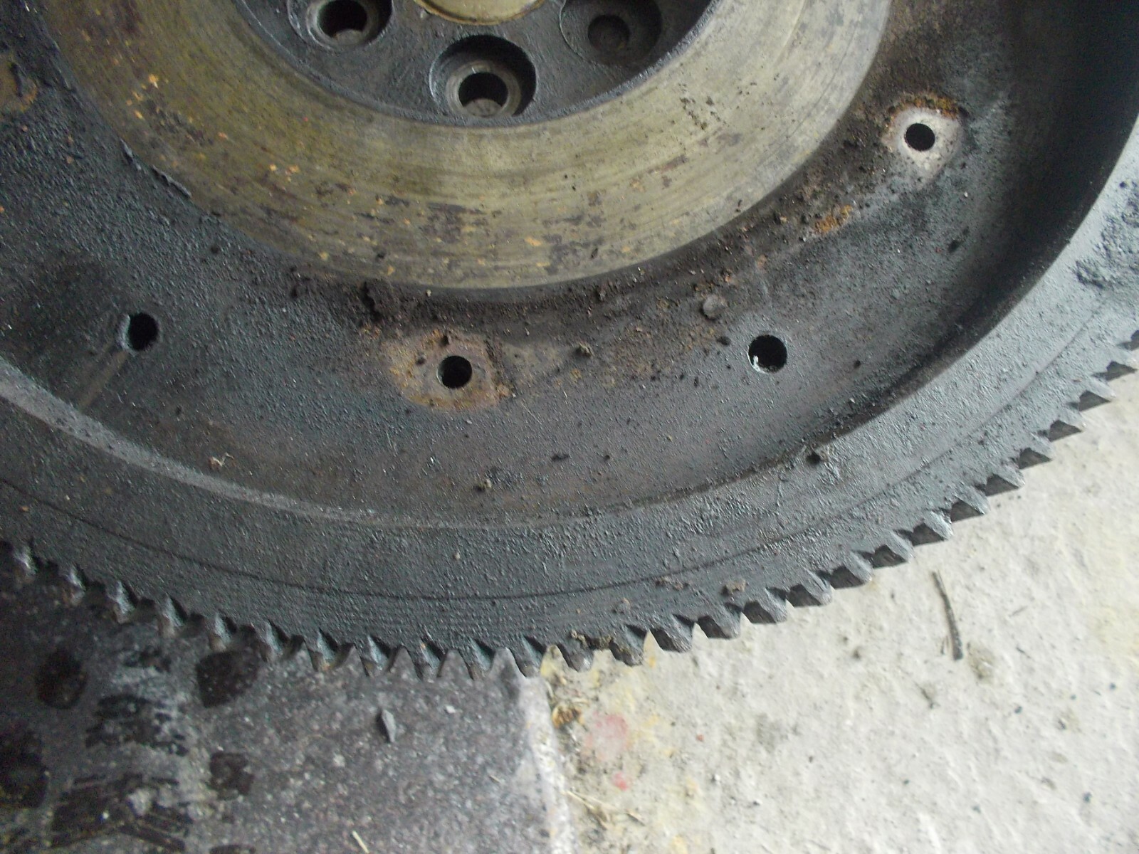 Cockshutt 30 tractor original engine flywheel and ring gear in good shape CS30