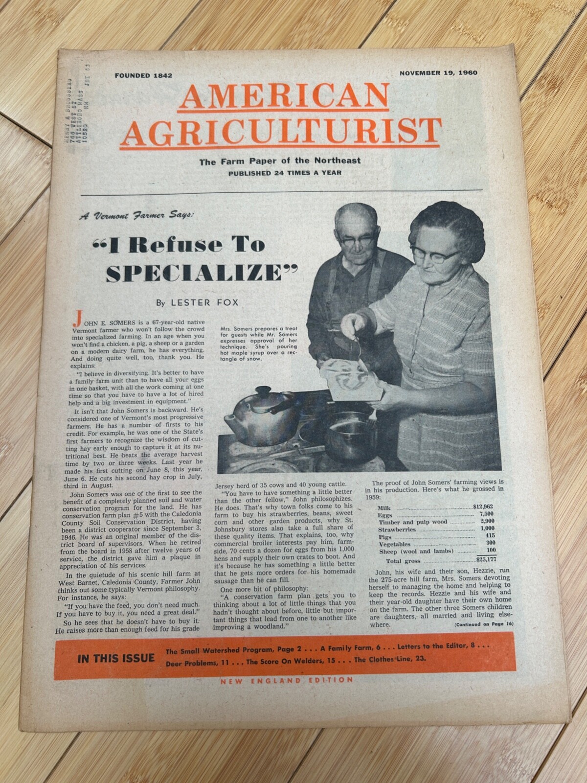 NOV 19 1960 AMERICAN AGRICULTURIST MAGAZINE THE FARM PAPER ATLANTIC REFINING CO