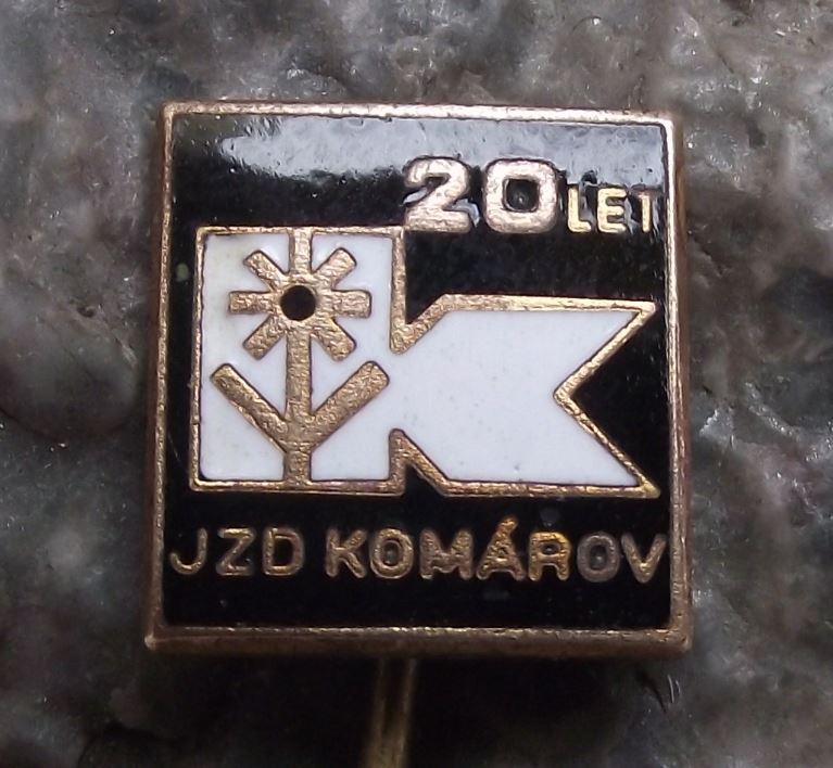 JZD Czechoslovakia Agricultural Collective Farming Union Komarov Farm Pin Badge