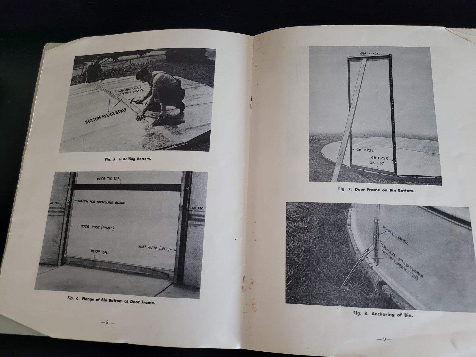 Vintage Butler Mfg Co Grain Storage Bins Assembly Manual Series 490 14×8