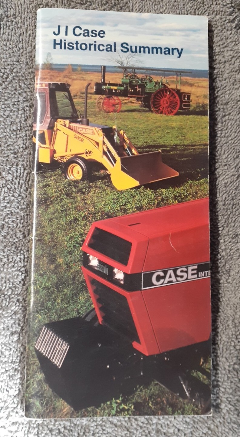 J I Case Historical Summary Booklet