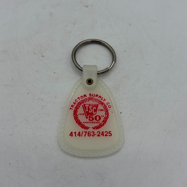 Milwaukee WI Tractor Supply Company 50th Anniversary Glow in the Dark Keychain