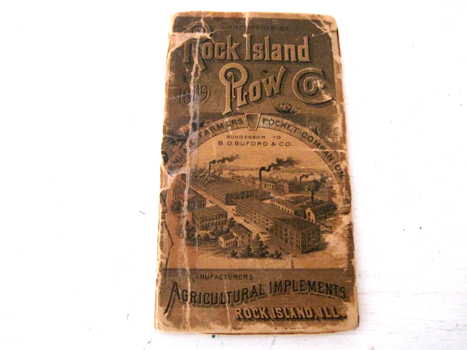 1889 Rock Island Plow Co Annual Farmers Pocket Companion Agricultural Implements