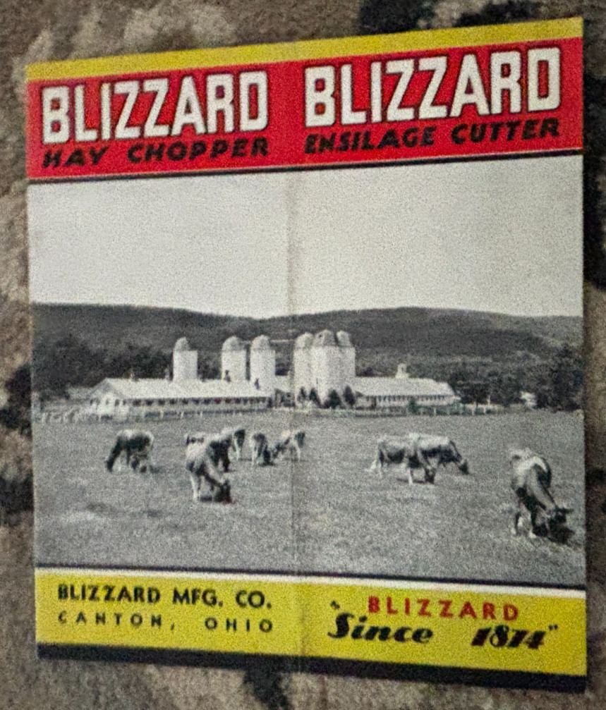 Blizzard Hay Chopper Ensilage Cutter Brochure DCPA26