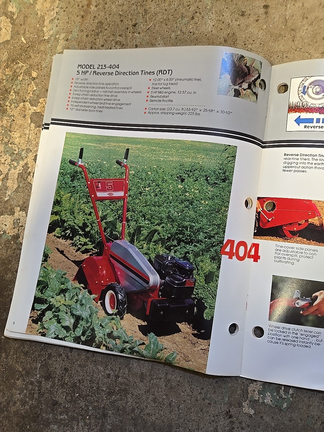 1983 MTD Rotary Tillers Brochure Catalog Point Of Sale