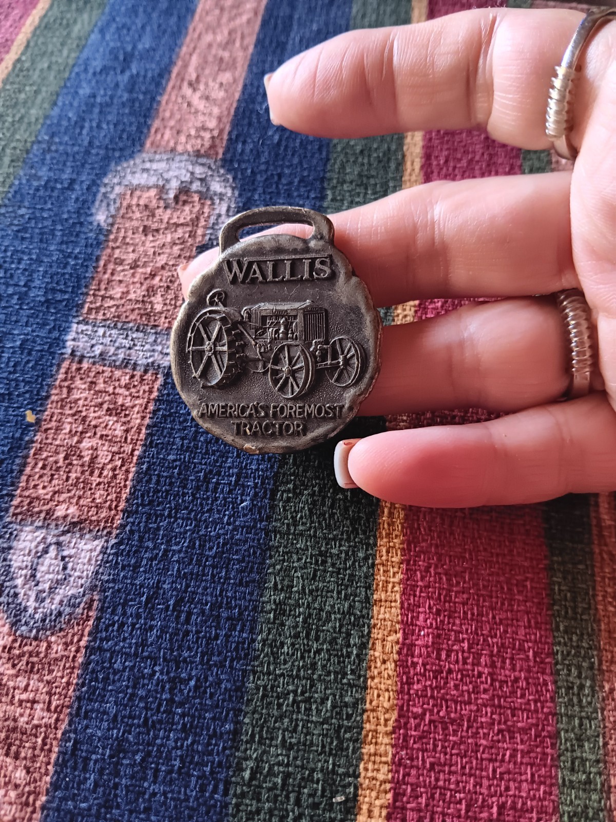 WALLIS Tractor Co. Watch Fob America&rsquo;s Foremost Tractor Advertising Very Rare!