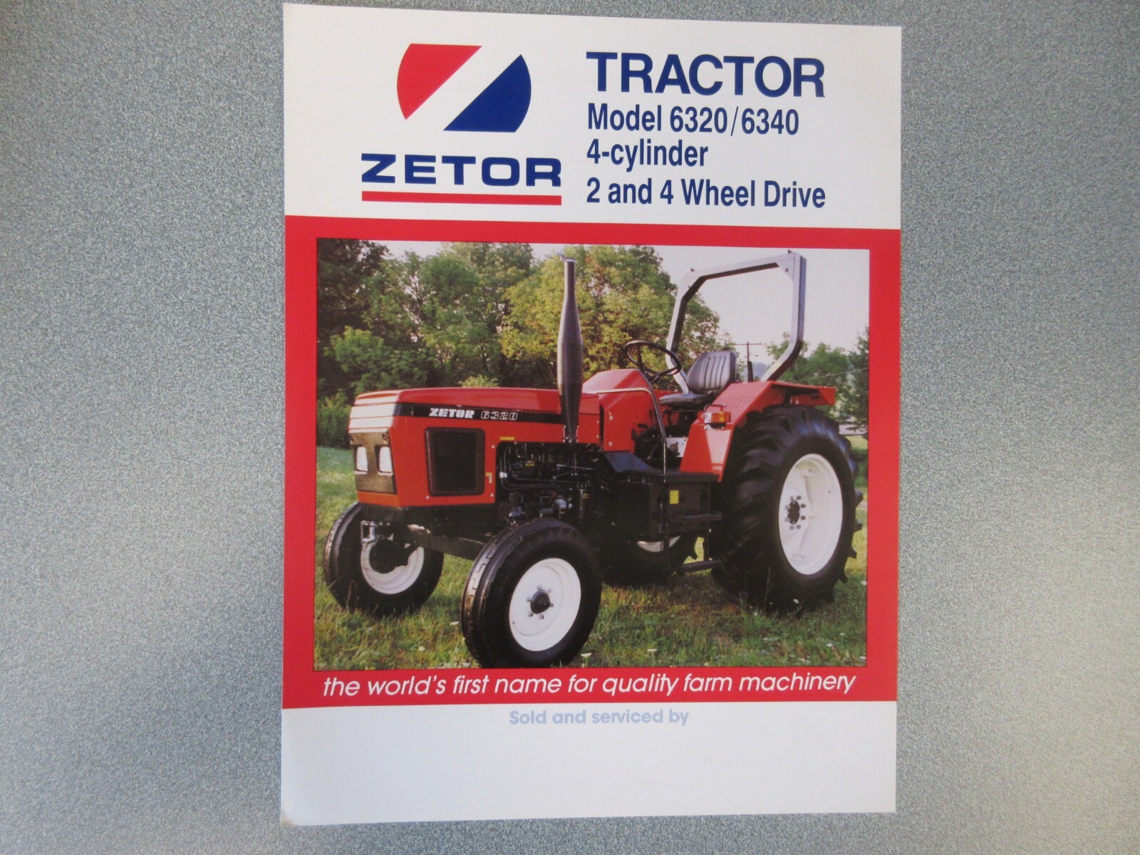 Zetor 6320 & 6340 Tractor Brochure 2 Page