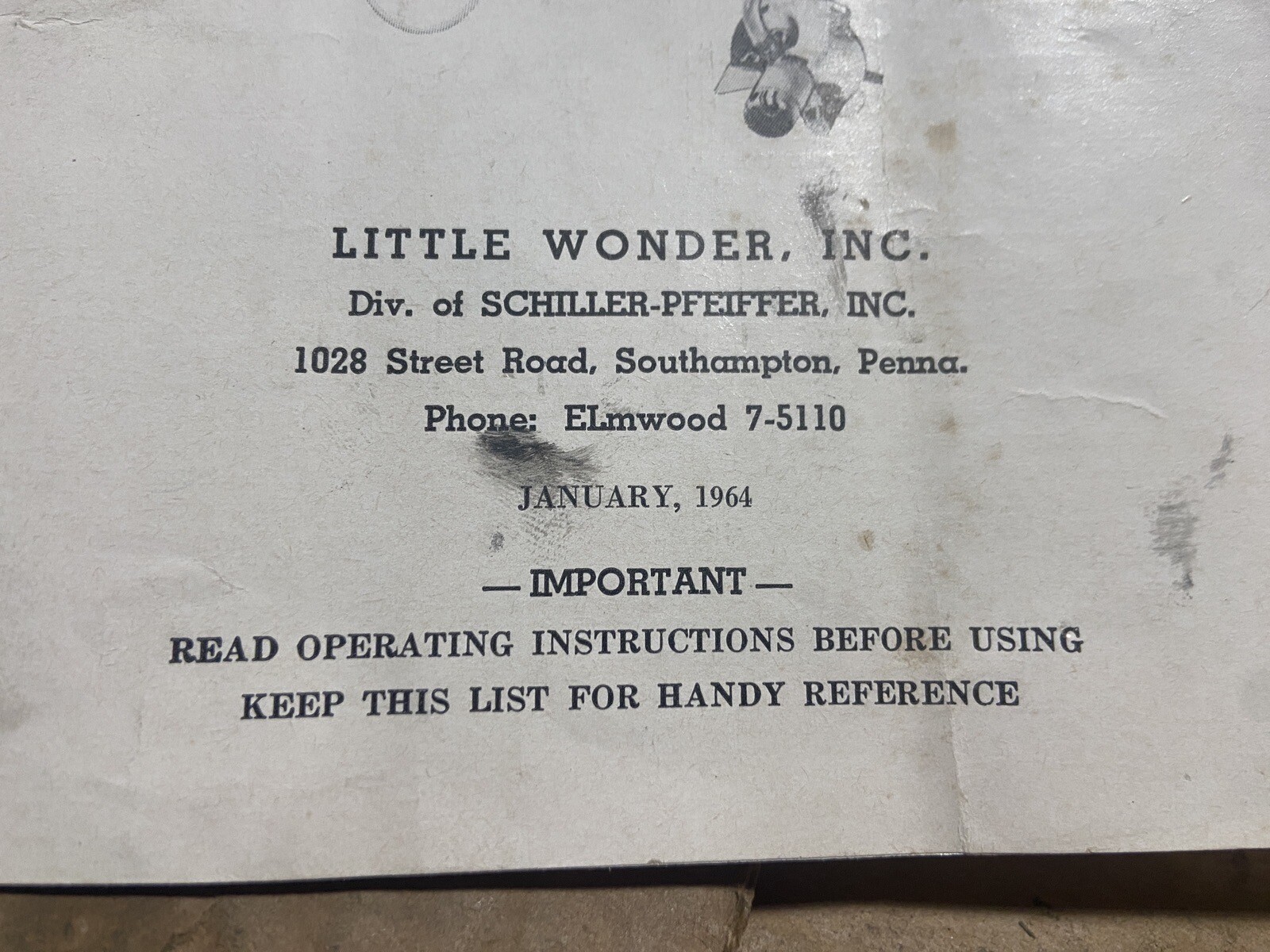Little Wonder Hedge Trimmer Edger Mower Brochure + Model 8 16 30 Parts List 1964