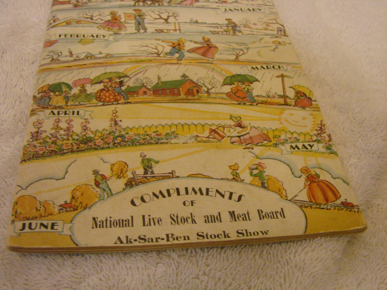 1929 AK-SAR-BEN NATIONAL LIVE STOCK & MEAT BOARD BOOKLET OMAHA , NE. HOUSEWIFE