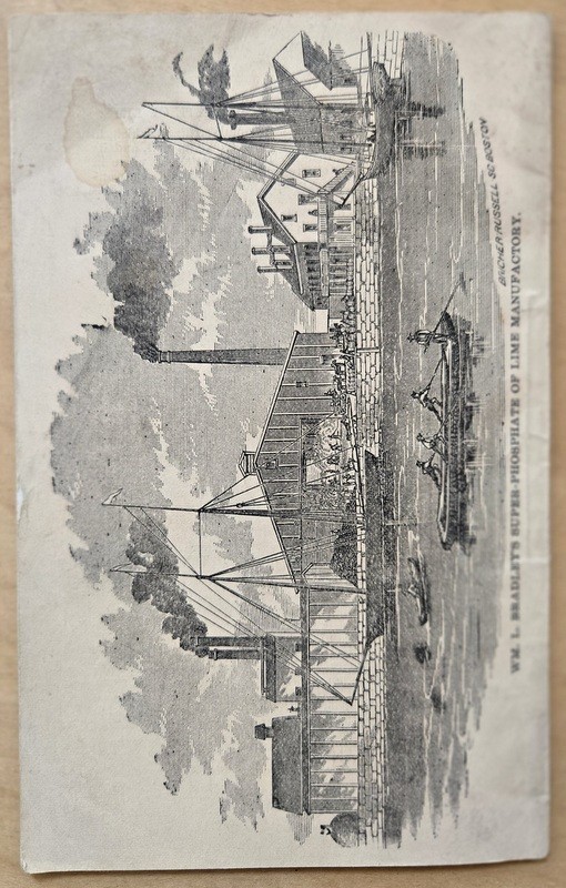 c1869 Bradley&rsquo;s Patent Phosphate Lime Brochure Boston MA Alonzo Davis Rutland MA
