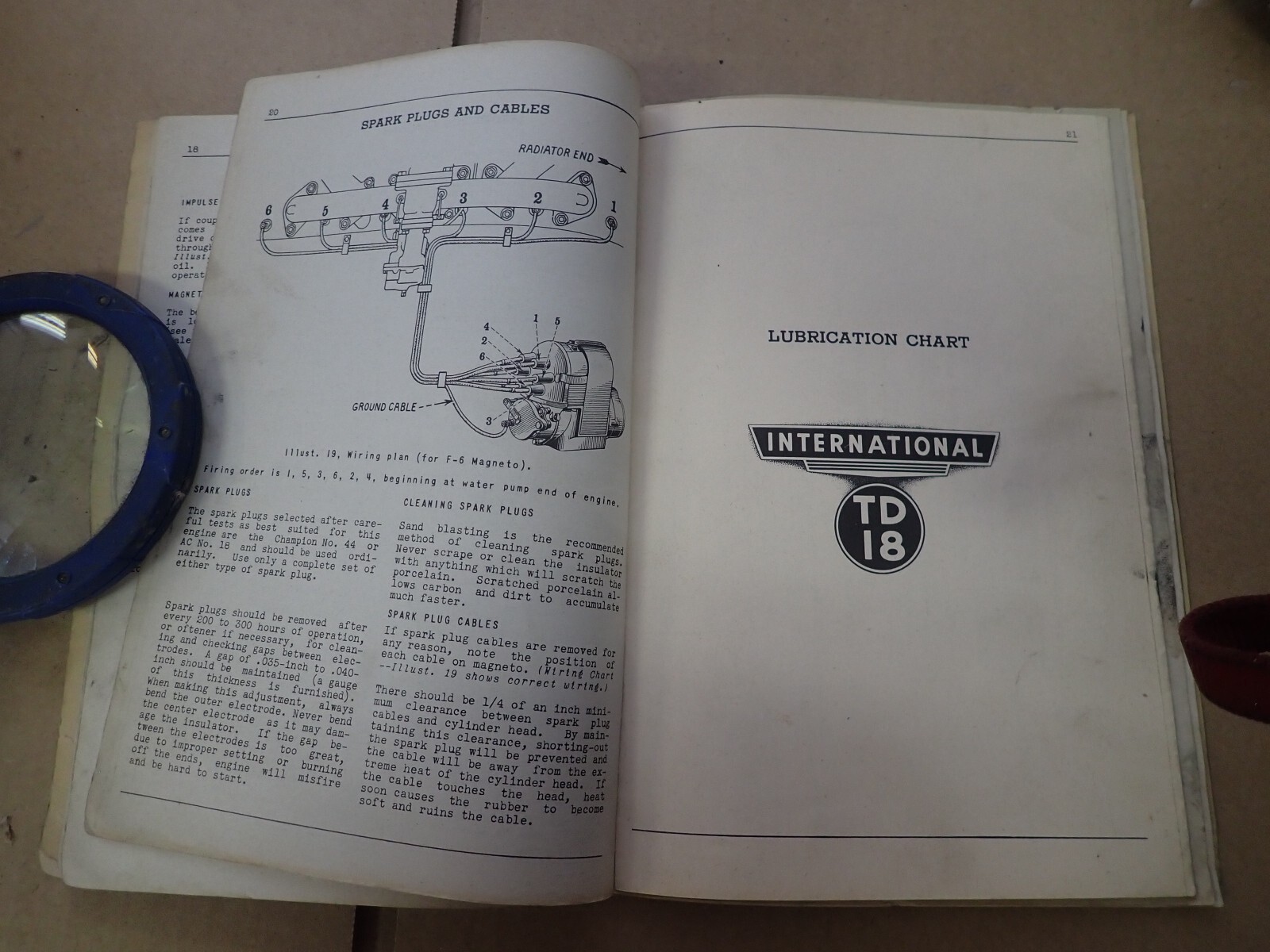 Original 1939 -1949 International Harvester TD 18 Crawler Tractor Owners Manual