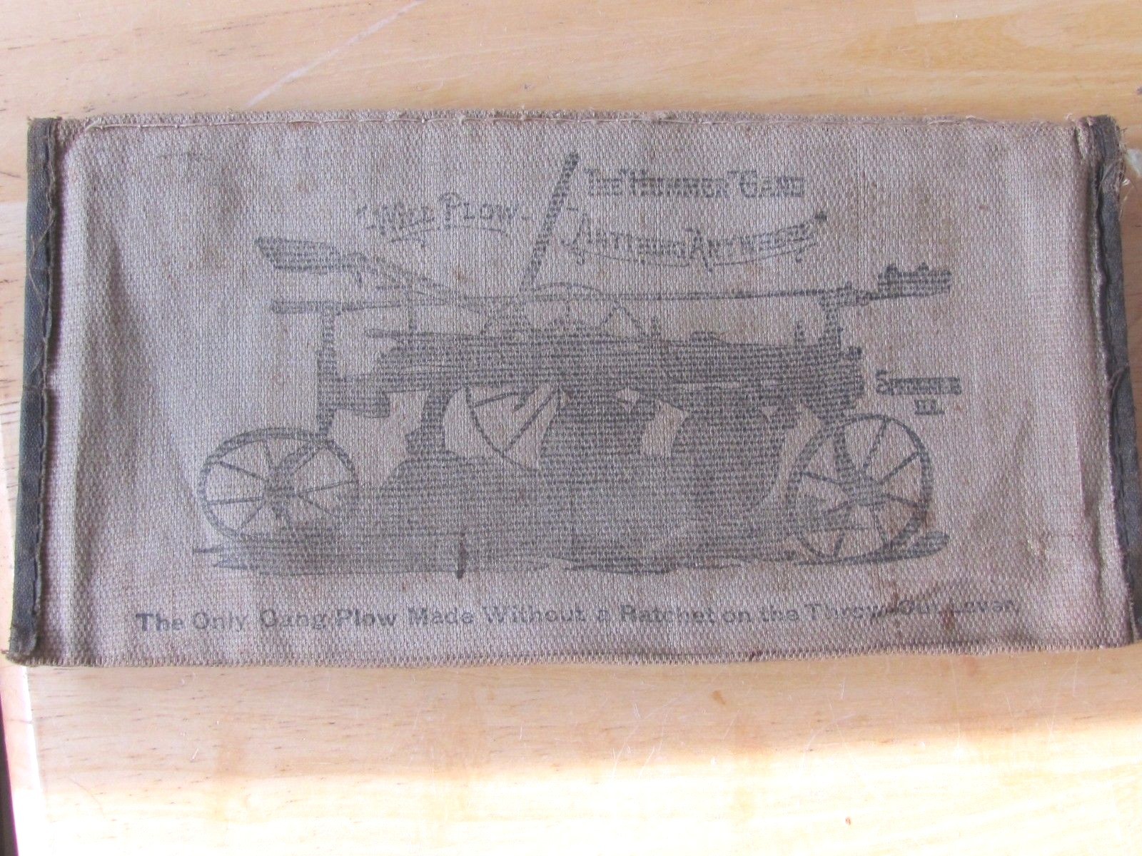 1901 NOTEBOOK COVER SATTLEY MFG CO SPRINGFIELD IL FARM PLOWS CORN PLANTERS ETC