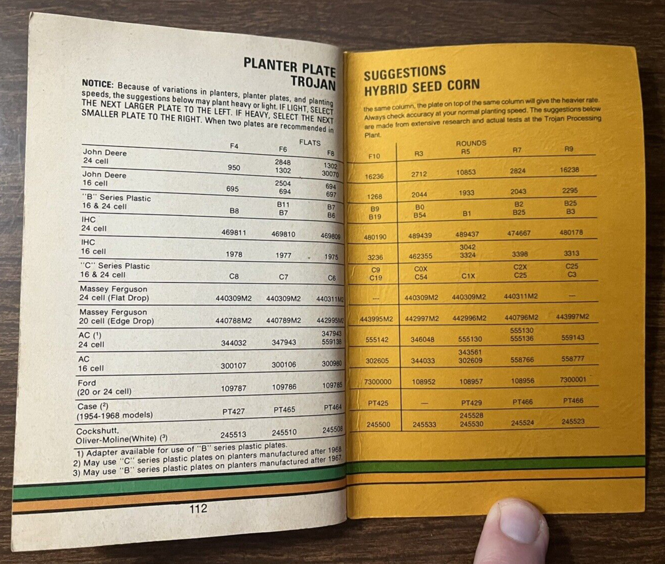 1978 Pfizer Genetics Eastern Area Gold Book Seed Guide ~ Note Book Pocket Ledger