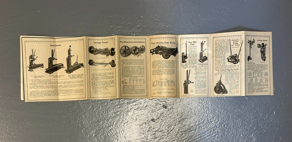 1920s Hill-Curtis Co Catalog 50 Saw Mill Machinery Lumber Timber Tool MI Antique