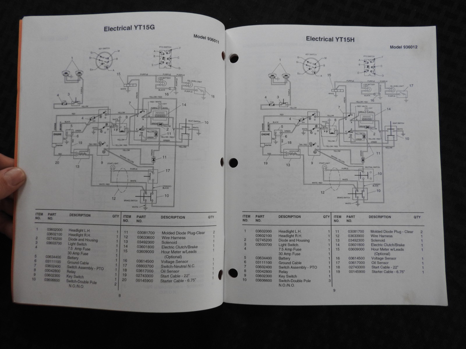 GENUINE ARIENS LT 1232 1440 YT 1340 1540 Lawn Tractor Parts Catalog Manual 1994