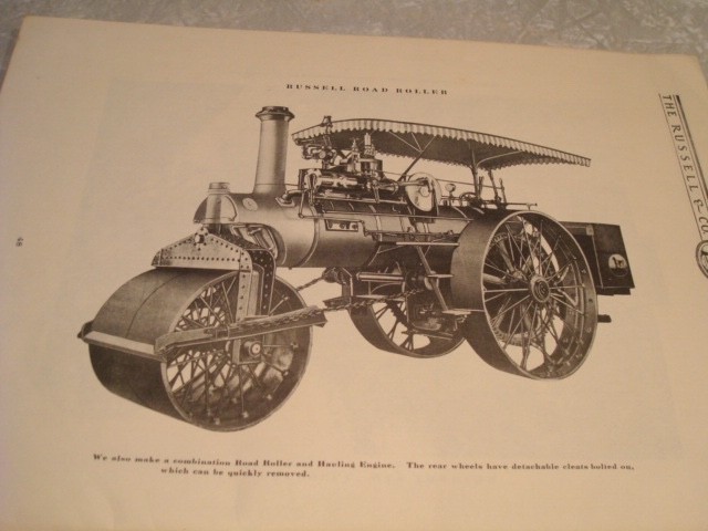 THE RUSSELL & CO ENGINES AND THRESHING MACHINERY CATALOG, STEAM TRACTORs 1912