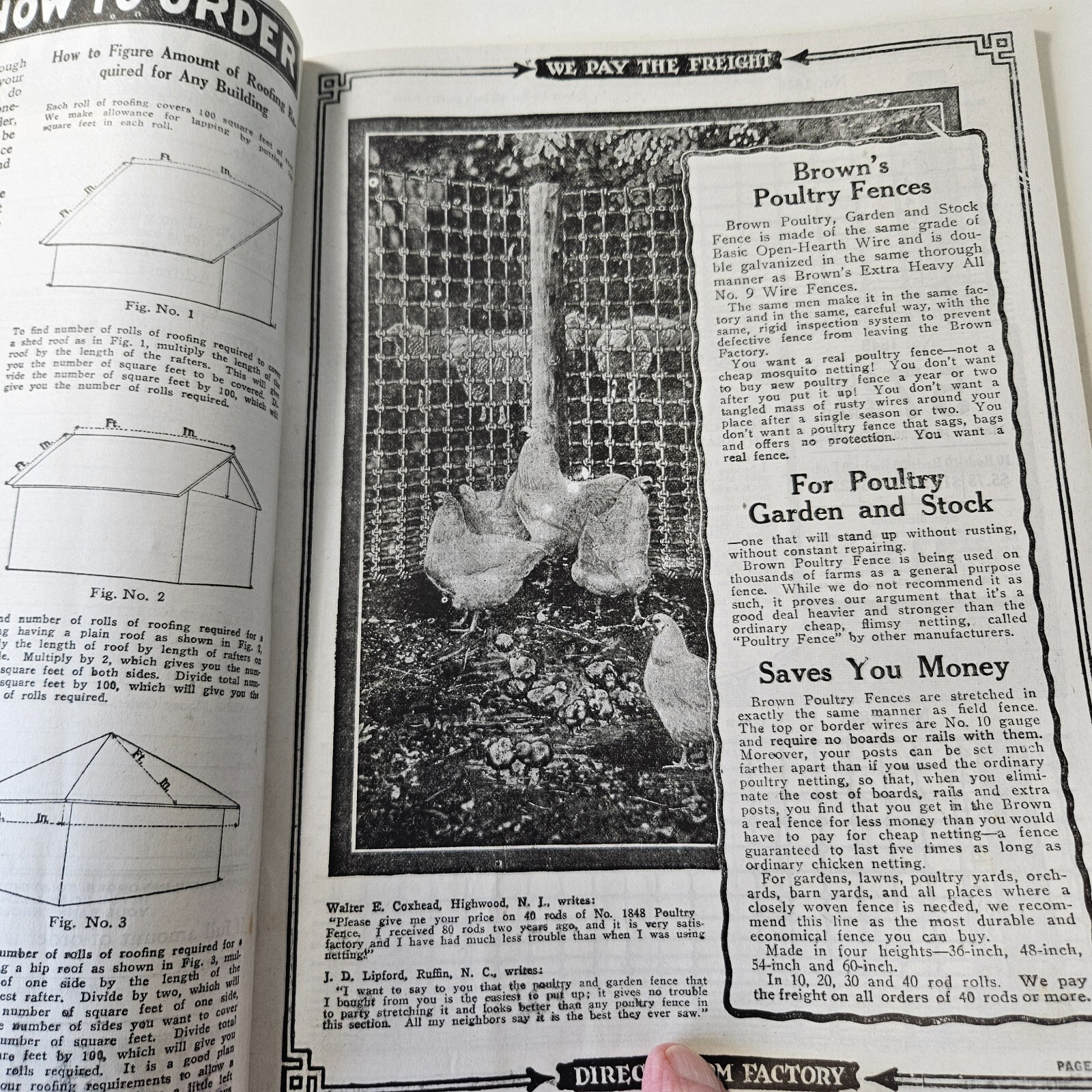 1919 Sales Catalog Brown Fence Gate Barbes Wire 96 Pages