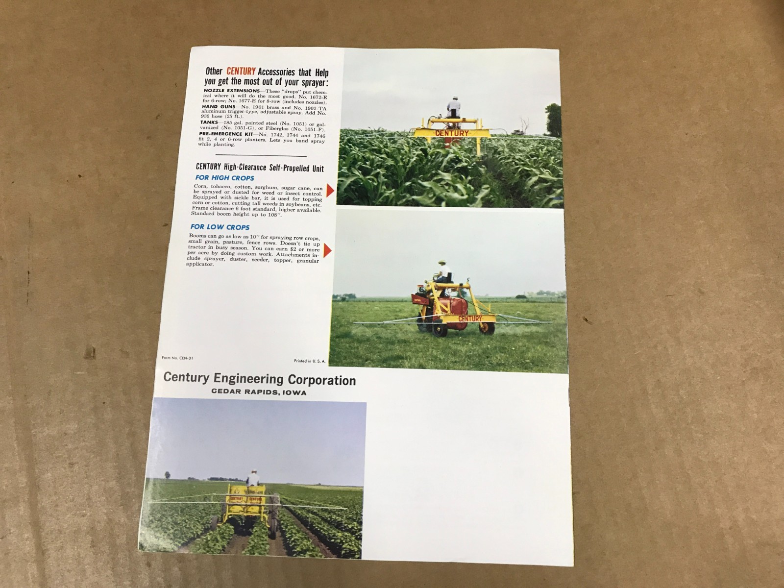 Vintage Century L0-3 Spreader – Salesman Brochure