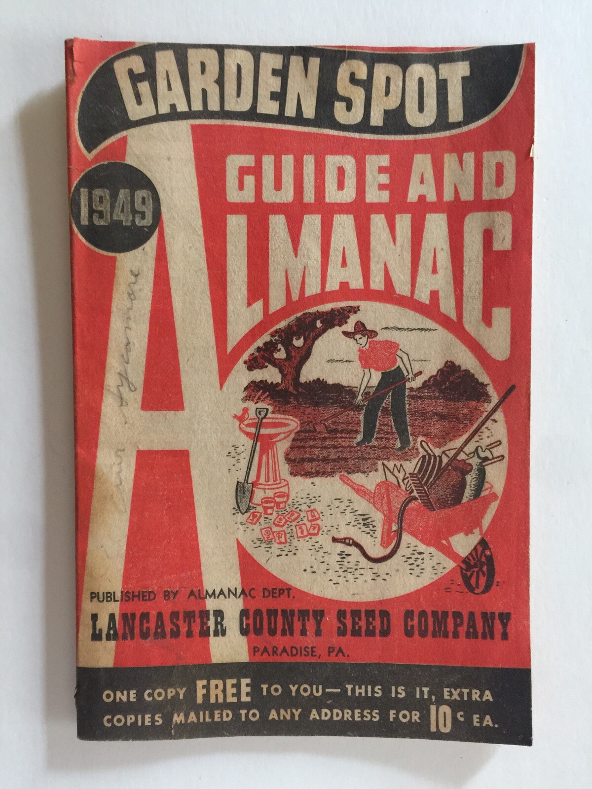 Lot Of 8 Antique Almanacs 1937-1954 Farming Health Great Ads Agriculture