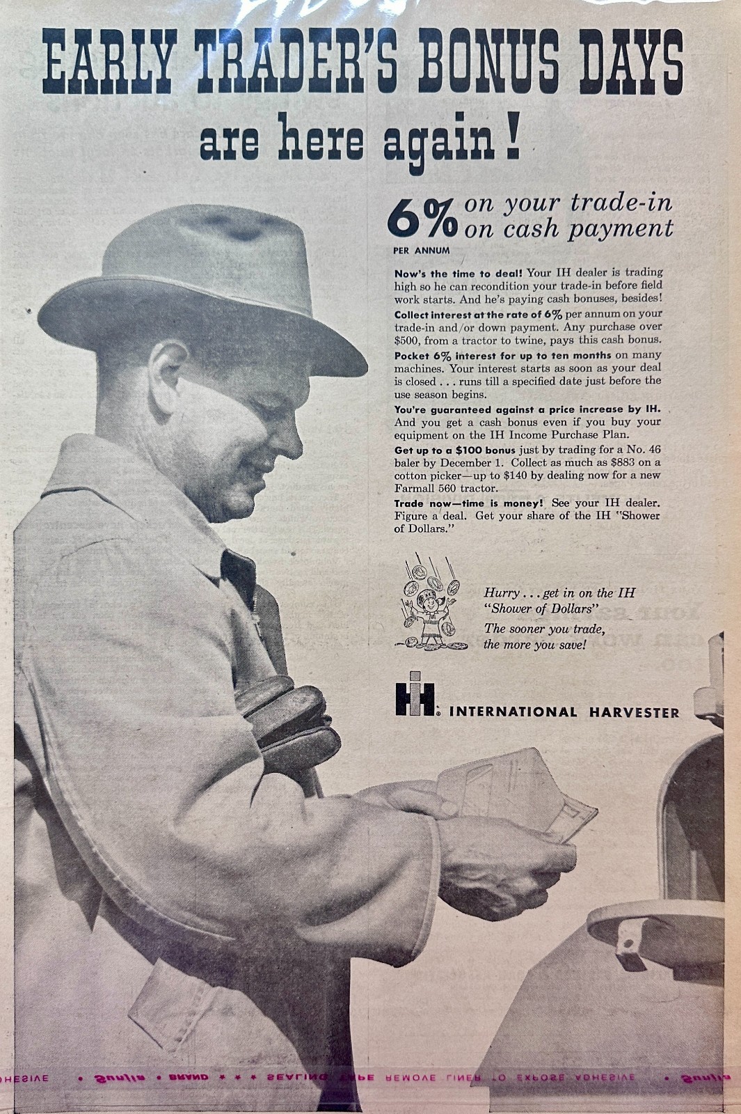 Lot of (6) McCormick International Farm Equipment Ad Early 60&rsquo;s #5090 set