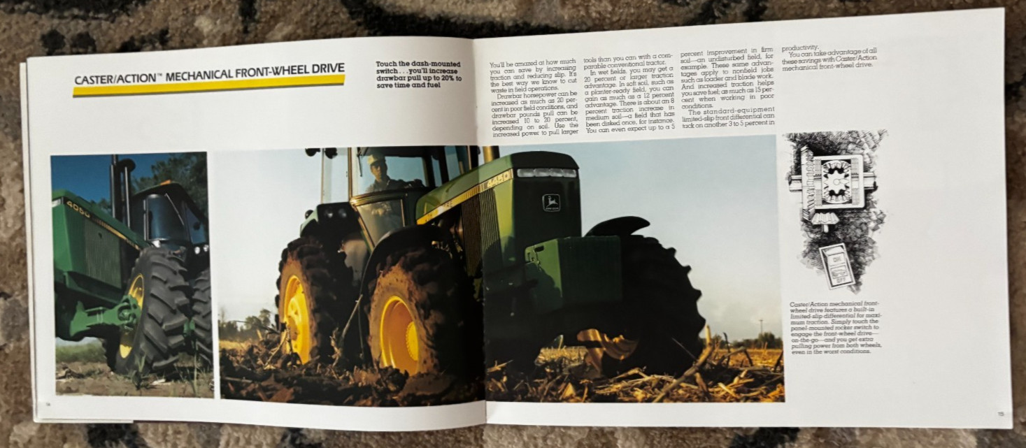 John Deere 4050 4250 4450 4650 4850 Tractor for 1985 Brochure DCPA26