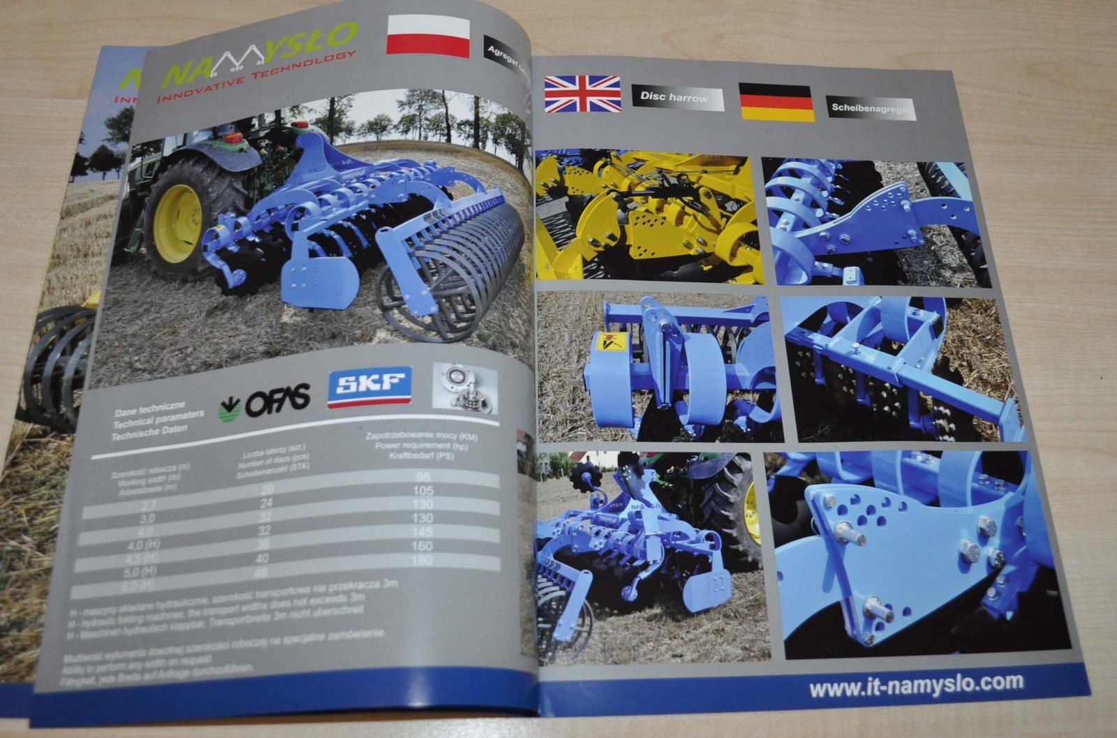 2015 Namyslo Agricultural Machinery Polska Brochure Prospekt
