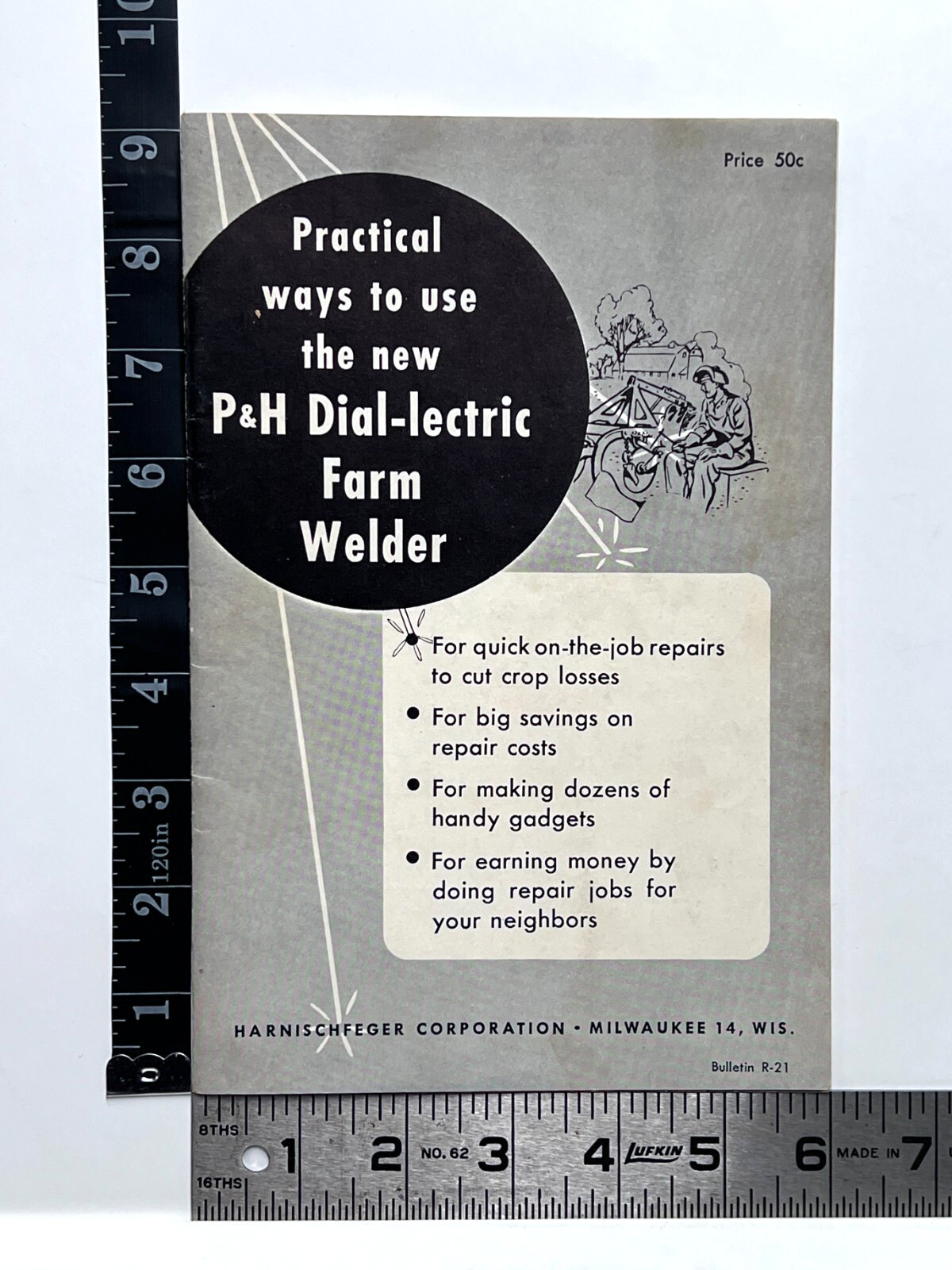 Vintage Practical Ways to use P&H Dial-lectric Farm Welder Brochure Manual