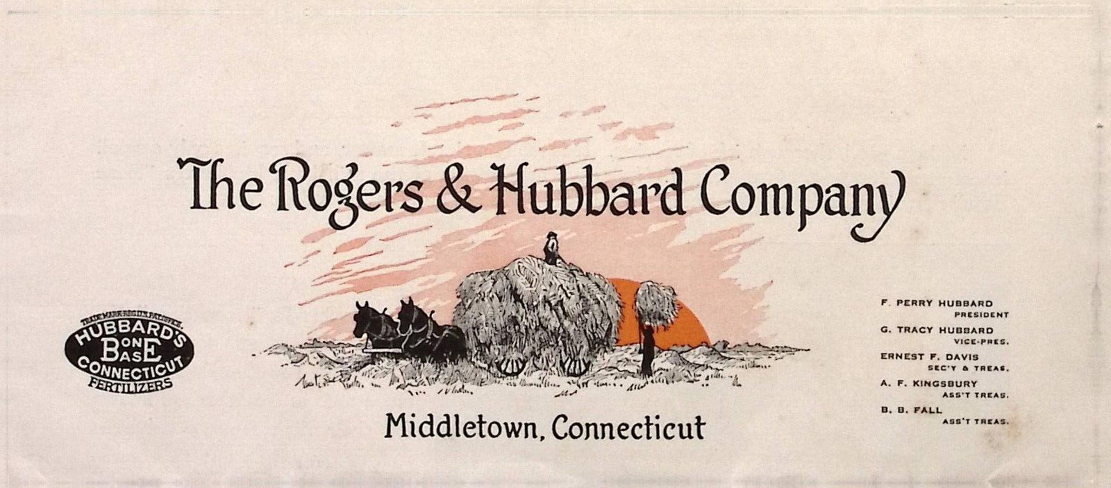 1927 The Rogers & Hubbard Co Bone Base Fertilizer Sales Flyer MIDDLETOWN CT