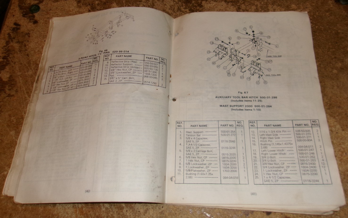 1979 lilliston 2000 rolling cultivator operators/parts manual good used